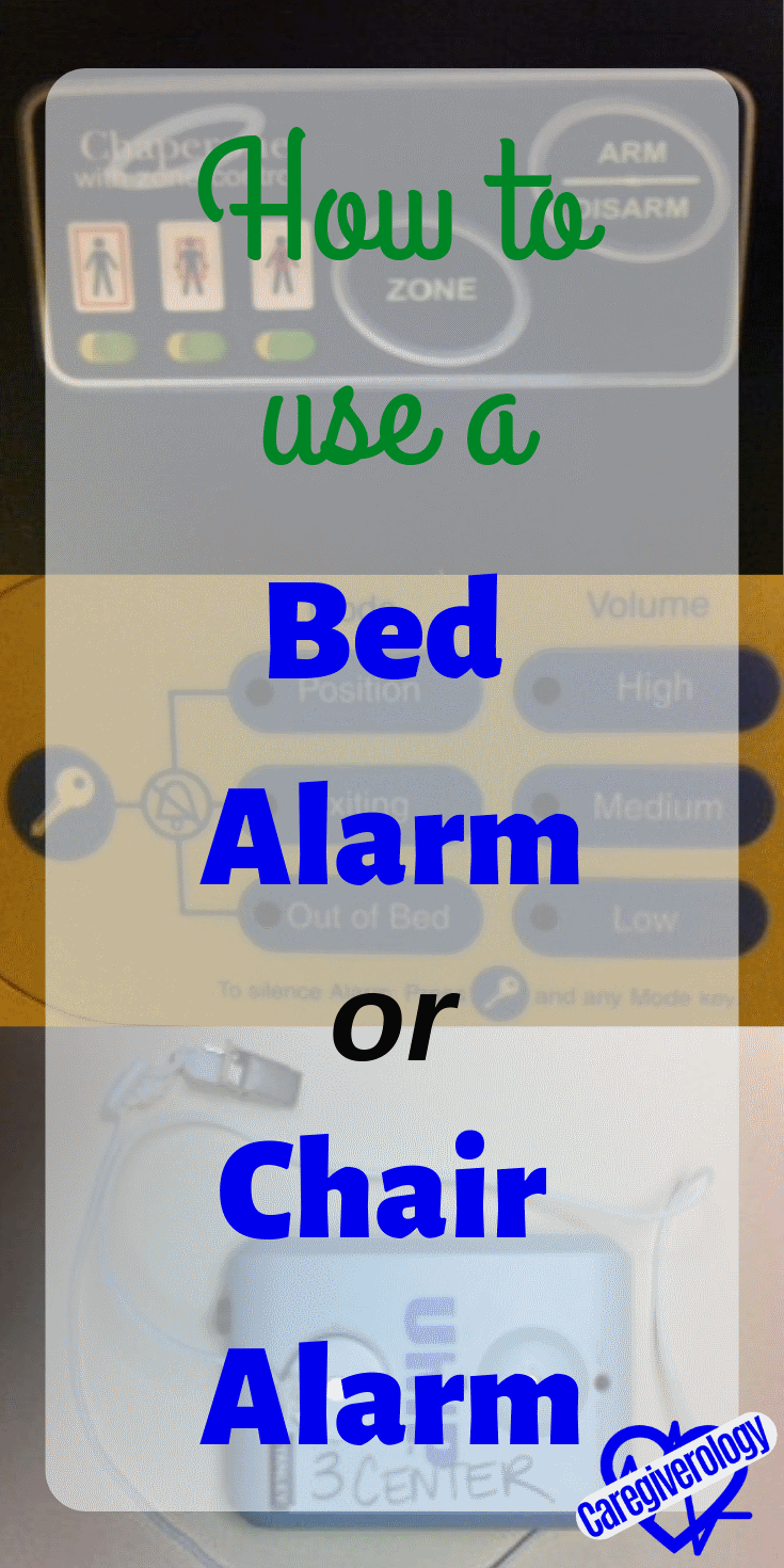 How to use a bed alarm or chair alarm